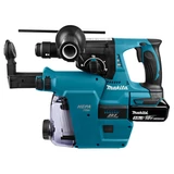 Kép 2/5 - Makita DHR243 akkus fúró-vésőkalapács porelszívóval, 18V, SDS-Plus, kofferban (2db 5Ah akkuval és töltővel)