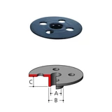 Kép 2/2 - Makita felsőmaró másolóidom, 16x14.5x13mm