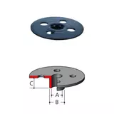 Kép 2/2 - Makita felsőmaró másolóidom, 18x20x13mm