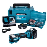 Kép 1/8 - Makita DTM52 akkus multigép, 18V, kofferban, készlettel (2db 5Ah akkuval és töltővel)