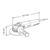 Kép 3/3 - Makita 9565CLR sarokcsiszoló, 125mm, 1400W
