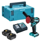 Kép 1/4 - Makita DPV300 akkus polírozógép, 18V, 75mm (2 db 5Ah akkuval és töltővel)
