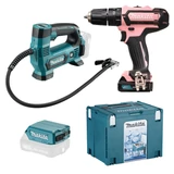Kép 1/21 - Makita CLX233SAX1 akkus gépszett, HP331D+MP100D+ADP08, 12Vmax Li-ion, 1x2.0Ah