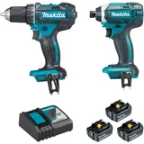 Kép 1/2 - Makita DLX2127TJ1 akkus gépszett, 18V LXT Li-Ion, DDF482+DTD152, 3x5.0Ah