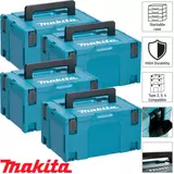 Kép 2/3 - Makita MakPac 2 szerszámos koffer, 396x296x157mm