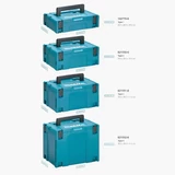 Kép 3/3 - Makita MakPac 2 szerszámos koffer, 396x296x157mm