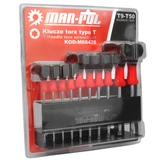 Kép 2/2 - Mar-Pol Torx kulcskészlet T9-T50 10db-os