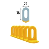 Kép 2/2 - Mastroweld kúpos multipad, sárga, 6x22x156mm, 3db