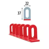 Kép 2/3 - Mastroweld lapos multipad, piros, 6x22x156mm, 3db