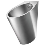 Kép 1/3 - DELABIE FINO rozsdamentes acél piszoár, lekerekített, felső bekötéssel, selyem, 1,2 mm falvastagság