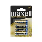 Kép 1/2 - Maxell super alkáli ceruza elem, AA, 1.5V, 4db/bliszter