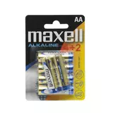 Kép 1/2 - Maxell alkáli ceruza elem, AA, 1.5V, 4+2db/bliszter