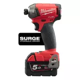 Kép 2/4 - Milwaukee M18 FQID-502X akkus ütvecsavarozó 1/4", 18V, 2x5.0Ah akkuval és töltővel