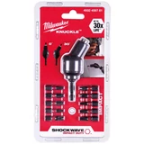 Kép 2/6 - Milwaukee Shockwave Impact pozícionálható sarokcsavarozó és bit szett, 1/4", 11 darabos