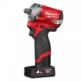 Kép 1/4 - Milwaukee M12 FIWF12-422X akkus ütvecsavarozó 1/2&quot;, 1x2.0Ah+1x4.0Ah akkuval és töltővel