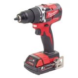 Kép 2/5 - Milwaukee M18 CBLPD-422C akkus ütvefúró-csavarozó, 18V (2Ah+4Ah akku és töltő)
