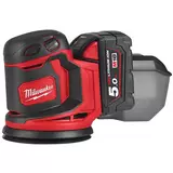 Kép 1/4 - Milwaukee M18 BOS125-502B akkus excentercsiszoló 125mm, 2x5.0Ah akkuval és töltővel