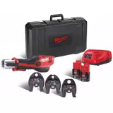 Kép 1/5 - Milwaukee M12 HPT-202C V-KIT2 akkus hidraulikus prés 2x2.0Ah akkuval és töltővel