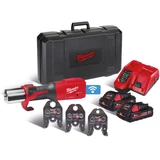 Kép 1/4 - Milwaukee M18 ONEBLHPT-302C V akkus hidraulikus prés szett 2x3.0Ah akkuval és töltővel