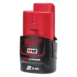 Kép 1/2 - Milwaukee M12 B2 RedLithium-Ion™ akkumulátor, 12V, 2.0Ah