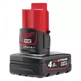 Kép 1/2 - Milwaukee M12 B4 RedLithium-Ion™ akkumulátor, 12V, 4.0Ah