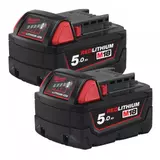 Kép 1/2 - Milwaukee M18 B52 RedLithium-Ion™ akku, 18V, 5.0Ah, 2 db