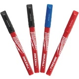 Kép 1/4 - Milwaukee InkZall filctoll 0.6 mm hegyű, színes, 4db