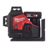 Kép 2/2 - Milwaukee M123PL-401C 3 síkú lézer, zöld, 38m (1x4.0Ah akku+töltő)