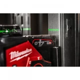 Kép 4/5 - Milwaukee M12 3PL-0C akkus 360° 3 síkú lézer, zöld 12V (akku és töltő nélkül)