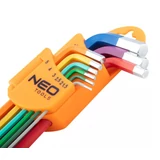 Kép 3/3 - Neo Tools imbuszkulcs készlet, hosszú, színkódos, 1.5-10mm, 9 részes