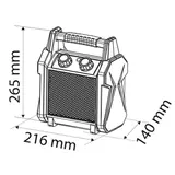 Kép 3/4 - Neo Tools ipari elektromos hősugárzó, 2kW, 139m3/h