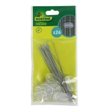 Kép 3/5 - Nortene Fixcane rögzítő műanyag nádfonat rögzítéséhez, átlátszó, 3.3x19mm, 26db
