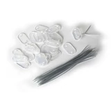 Kép 4/5 - Nortene Fixcane rögzítő műanyag nádfonat rögzítéséhez, átlátszó, 3.3x19mm, 26db