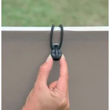 Kép 2/3 - Nortene Snugger gumikötöző, fekete, 4mm