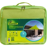 Kép 3/3 - Nortene SUNNET KIT POLYESTER napvitorla, háromszög, zöld, 3,6x3,6x3,6m