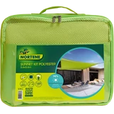 Kép 3/3 - Nortene SUNNET KIT POLYESTER napvitorla, négyzet, zöld, 4x1.5m