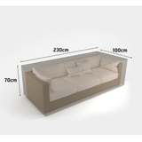 Kép 2/3 - Nortene COVERTOP vízálló bútortakaró szövet 3 fős kanapéhoz, 230x100x70cm