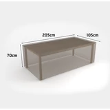 Kép 2/3 - Nortene COVERTOP vízálló bútortakaró szövet asztalhoz, 205x105x70cm