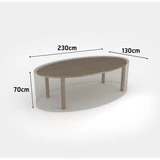 Kép 2/3 - Nortene COVERTOP vízálló bútortakaró szövet ovális asztalhoz, 230x130x70cm