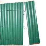 Kép 3/5 - Nortene Plasticane félovális profilú műanyag nád, zöld, 1.5x3m