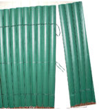 Kép 3/5 - Nortene Plasticane félovális profilú műanyag nád, bambusz színű, 1x3m