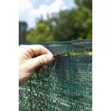 Kép 5/6 - Nortene Texanet szőtt árnyékoló háló gomblyukakkal, 85%, zöld, 1.5x10m