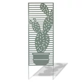 Kép 1/5 - Nortene Deco Panel Cactus fém panel, dekoratív motívumokkal, zöld, 600x10x1500mm