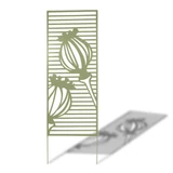 Kép 1/5 - Nortene Deco Panel Puppy fém panel, dekoratív motívumokkal, zöld, 600x10x1500mm