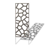 Kép 1/4 - Nortene Deco Panel Stone fém panel, dekoratív motívumokkal, barna, 600x10x1500mm