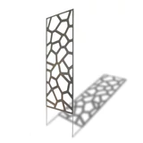 Kép 3/4 - Nortene Deco Panel Stone fém panel, dekoratív motívumokkal, barna, 600x10x1500mm