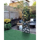 Kép 4/4 - Nortene Deco Panel Stone fém panel, dekoratív motívumokkal, barna, 600x10x1500mm