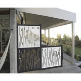 Kép 3/3 - Nortene Nautic Panel dekoratív panel, vonal mintázattal, antracit, 1x1m