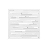 Kép 1/3 - Nortene Nautic Panel dekoratív panel, vonal mintázattal, fehér, 1x1m