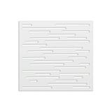 Kép 1/3 - Nortene Nautic Panel dekoratív panel, vonal mintázattal, fehér, 1x1m